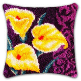 Knüpfset - Pflanzen‑Serie Vintage Blumen Knüpfkissen